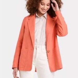 Women's Orange Blazer